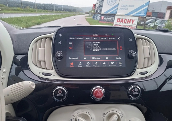 Fiat 500 cena 42800 przebieg: 67000, rok produkcji 2019 z Kielce małe 277